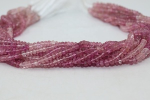 Cuentas Redondas Facetadas de Turmalina Rosa Natural AAA de 5 mm y 15 Pulgadas para la Fabricación de Joyas - Product Image 6