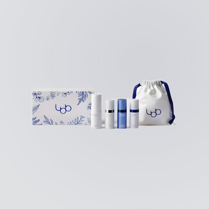 Ensemble de bain et douche LBB Travel Kit : Tonique 20ml / Crème 10ml / Nettoyant moussant 10ml / Sérum 10ml / Pochette 130 x 150mm - Product Image 3