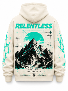 Sweat-shirt à capuche Relentless pour homme, coupe classique, 100% coton, tissu FRENCH TERRY respirant, design streetwear - Product Image 2
