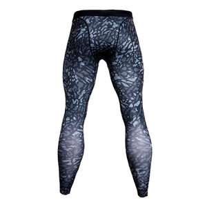 Ensemble de vêtements de sport pour homme, t-shirt à manches longues compressif et leggings longs, anti-bactérien, 220g, spandex, polyester, coupe ajustée - Product Image 6