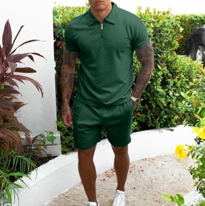 Popular European and American Men's Short Sleeved Shorts Casual Two-piece <b>Set</b> - Product Image 6
