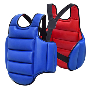 Premium Leather Made <b>Foam</b> <b>Padded</b> Adjustable Taekwondo Chest Guards New Design Durable Protective Taek Wondo Chest Guard - Product Image 2