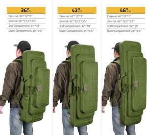 CVLIFE-Sac à dos à fermeture éclair pour chasse en plein air, étui souple de 42 pouces, avec sangle tactique et long - Product Image 5