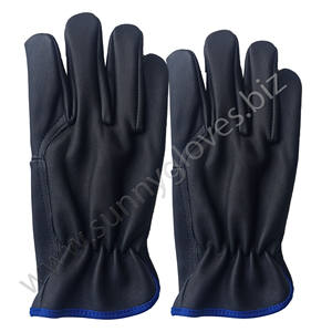 Gants de travail robustes en cuir de vachette – Gants de chauffeur pour la conduite de camions, le jardinage, avec fonctionnalité tactile disponible - Product Image 3