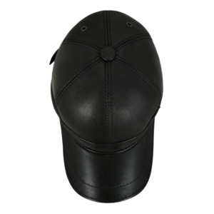 Premium Genuine Napa Leather Winter Ear Flaps Baseball Cap Adjustable Leather Aviator Hat Warm Outdoor Leather Cap Manufacturer - Product Image 2