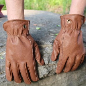 High Quality Leather Safety Driver <b>Gloves</b> with Fire Fighting & Anti-Cut Protection Customizable Size Color - Product Image 6