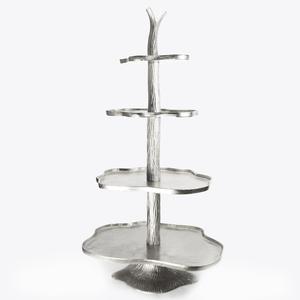 Soporte Redondo de Acero Inoxidable para Postres y Pasteles, Dorado Pulido, Diseño Clásico Moderno, Tamaño Grande, Ecológico, Hecho a Mano - Product Image 4