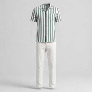2026 Wholesale Summer Men's Casual Shorts <b>Set</b> Plain Color Solid 100% Cotton Jersey Quick Dry Knitted Customized Logo <b>Twin</b> <b>Set</b> - Product Image 3