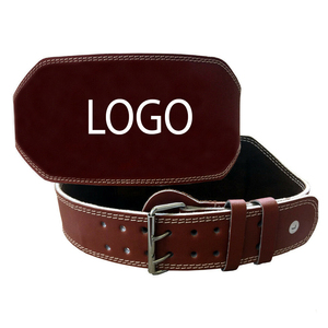 Top Selling High Quality Cow Hide Leather <b>Weight</b> Lifting Belts Fitness Safety Accessories for <b>Training</b> & Cycling Custom Logo Use - Product Image 3