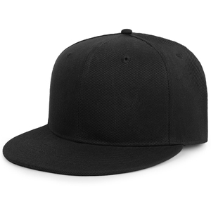 หมวกแก๊ปสีดำ 6 แผง แบบ Snapback ปรับขนาดได้ 男女兼用 ผ้าทวิลล์ ทรงเบสบอล สวมใส่สบาย เหมาะกับทุกฤดู สำหรับผู้ใหญ่ - Product Image 2