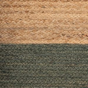 Pouf tressé en jute naturel et noir 2026, 17,5 x 20,25 pouces, repose-pieds tissé, tabourets et ottomanes - Product Image 2