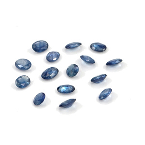 Saphirs bleus naturels non traités, taille poire 3x4mm, pierres précieuses de saphir bleu naturel facettées pour la création de bijoux - Product Image 3