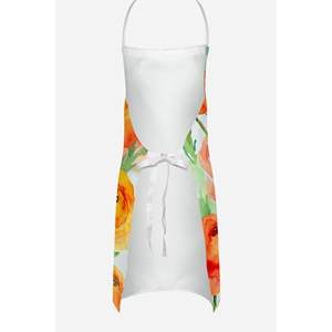 Delantal de acuarela Ranunculus Multicolor grande Unisex para cocinar manualidades para hornear jardinería, para adultos y tanto hombres como mujeres - Product Image 4