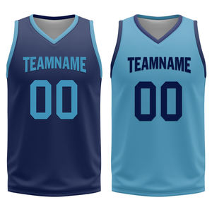 Tenues de basket-ball bleu marine pour hommes, maillots et shorts de basket-ball, look moderne et épuré, uniforme parfait pour les entraînements et les matchs - Product Image 2