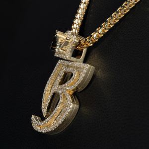 AMBER JEWELS Colgante de Oro Sólido de 14K con Diamante de Imitación Cultivado en Laboratorio, Estilo Vintage, Certificado IGI, Engaste de Garra, 0.3m, de Aleación de Zinc Plateada - Product Image 2
