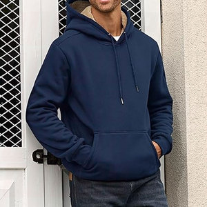 Thick Mens Sherpa Fleece Hoodie Warm Winter Pullover Hooded Sweatshirt Soft Interior For All Day Cold Weather Wear - Product Image 4