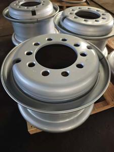 กระทะล้อรถบรรทุกหนัก Foton ขนาด 22.5 นิ้ว 22.5x8.25 11R22.5 295/80R22.5 ใหม่ อลูมิเนียมแบบไม่มียางใน สีเงิน รับประกัน 5 ปี - Product Image 4