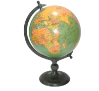Carte du monde décorative Globe en bois et en métal or personnalisé pour l'école et le bureau produit de décoration de bureau article de cadeau de haute qualité