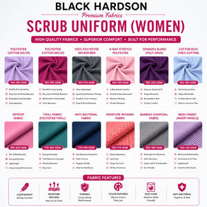 ชุดยูนิฟอร์มสครับแบบยูนิเซ็กซ์ ยี่ห้อ Sales Blackhardson ผ้าแคนวาสผสมโพลีคอตตอน 180 GSM สีน้ำเงินรอยัล ปักลายตามสั่ง พิมพ์ลายสกรีน พิมพ์ลาย DTF แบบรีดร้อน - Product Image 2