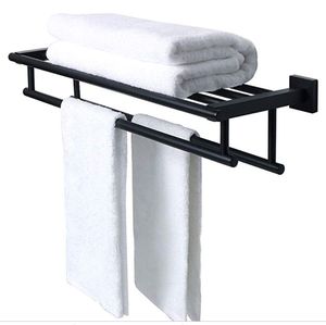 bathroom <b>shelf</b> organiser stylish wall mounted rack towel storage solution premium bathroom decor organiser - Product Image 5