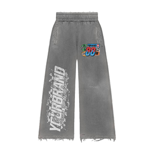 Conjunto Deportivo Personalizado para Hombre, Estilo Y2K, Lavado Ácido, Sudadera con Estampado Gráfico, Pantalones Deportivos Holgados y Desgastados, Estilo Hip Hop - Product Image 5