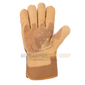High Quality Men's Real Solid Sheepskin Leather Anti-Slip Heat Resistant Durable Customizable Canadian Rigger <b>Gloves</b> - Product Image 2