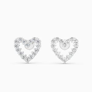 Magnifiques clous d'oreilles en diamant de laboratoire de 0,822 ct, couleur Celeste, en or jaune, blanc et rose 9 carats - Product Image 2