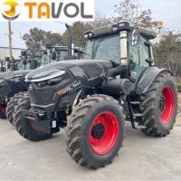 Tracteur à roues TAVOL 140HP 4WD avec moteur Weichai, boîte de vitesses, moissonneuse-batteuse et machine à planter le riz
