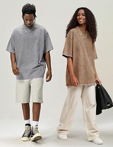 OEM Custom Oversized Acid Wash T-Shirt for <b>Men</b>-Custom Logo O-Neck Short <b>Sleeve</b> 100% Cotton Solid <b>Long</b> <b>Sleeves</b> T Shirt - Product Image 2