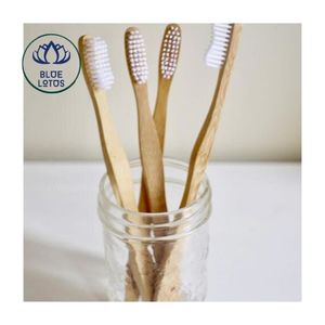 Brosse à dents en bambou naturel de haute qualité |   Usine de brosses en bambou pur, écologiques et durables - Product Image 1