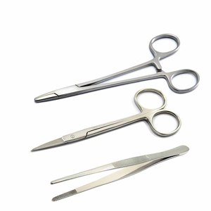 ชุดเครื่องมือถอดไหมเย็บแผล MEDSPO ประกอบด้วยที่จับเข็ม Mayo Hegar, คีม, กรรไกรตัดเยื่อใยแก้วตา ได้รับการรับรองมาตรฐาน CE ระดับ Class I - Product Image 1