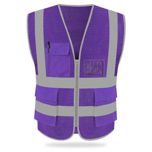 Gilet haute visibilité de qualité supérieure, haute performance, conforme aux normes ANSI Classe 1 et EN ISO 20471 Classe 2, imperméable, avec logo personnalisé, nouvelle arrivée. - Product Image 1