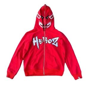 High Quality Custom Embroidered Full Face Zip Double Hat Hoodies Unisex 100% Cotton Terry Breathable Winter Thermal Quick Dry - Product Image 1