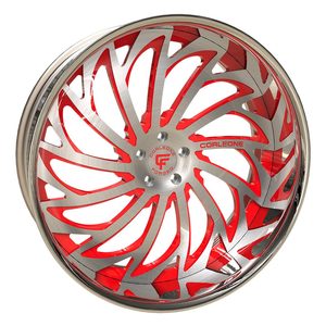 Jantes forgées sur mesure Corleone 23/24/26/28/30 pouces, 5 branches chromées, finition personnalisable pour 5, <span class=keywords><strong>6</strong></span> ou 8 trous - Product Image 4