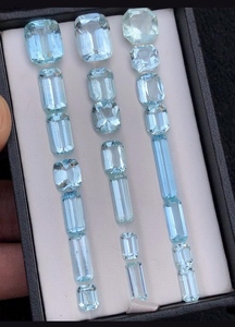 Pierre précieuse naturelle Aquamarine, pierres Lustle de toutes formes et tailles, disponibles au prix de gros, pierres précieuses en vrac, pour la création de bijoux. - Product Image 3