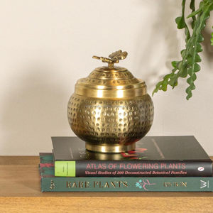 ภาชนะโลหะทรงกลมทำจากทองเหลืองสำหรับตกแต่งบ้านในฟาร์มและกระท่อมดีไซน์แปลกๆสำหรับโต๊ะกาแฟเคาน์เตอร์ในห้องครัว - Product Image 2