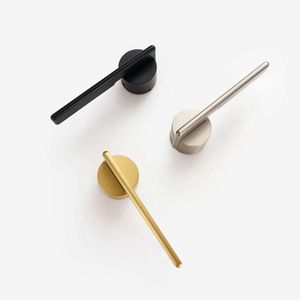 Minimalist Metal <b>Cabinet</b> Handles in <b>Black</b> Silver Gold Brass Durable Furniture Knobs for Closet Door Home Hotel Decor - Product Image 1