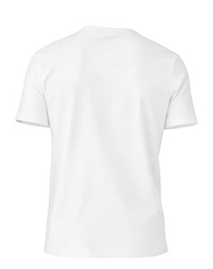 Men's Short Sleeve O Neck Solid White 100% Cotton Jersey Knitted Casual T-Shirt Regular Fit Breathable 180g - Product Image 2