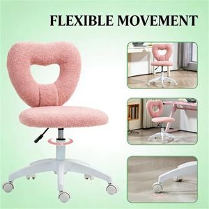 Sedia da Ufficio Rosa, Sedia per Computer e Trucco con Design Confortevole - Product Image 2