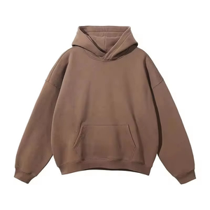 Hoodie Oversize Personnalisé Gris Taupe Marron pour Femme et Homme, Sweat-shirt Polaire à Épaules Tombantes, Vente en Gros, Fabricant, Vrac, Modèle Vierge Ample - Product Image 4