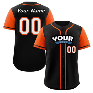 Maillot de baseball américain personnalisé en usine, design tendance, meilleure qualité, logos brodés, toutes les équipes, chemise de baseball - Product Image 1