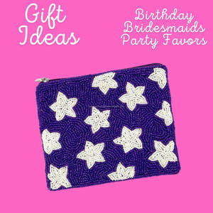 Pochette à étoiles multicolores inspirée de la galaxie, mini porte-monnaie fait à la main avec fermeture à glissière pour filles et femmes, sac cadeau - Product Image 5