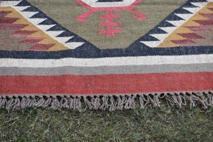 พรมปูพื้นปอกระเจาแบบพับได้ ทอมือ ลายคิลิม เส้นใยธรรมชาติ สำหรับห้องนั่งเล่น คุณภาพสูง ราคาขายส่ง - Product Image 1