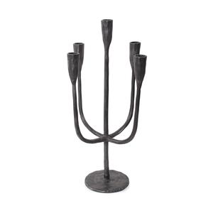 Candelabro Festivo Hecho a Mano de Aluminio con Cinco Portavelas, Portátil y Ecológico para Actividades Religiosas y Ocasiones Festivas - Product Image 3