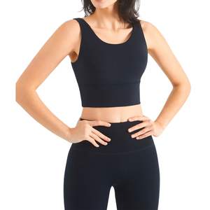Sujetador Deportivo Sin Costuras de Primera Calidad para Mujer, Personalizado al por Mayor, de Spandex y Poliéster, Transpirable, para Fitness y Yoga - Product Image 1