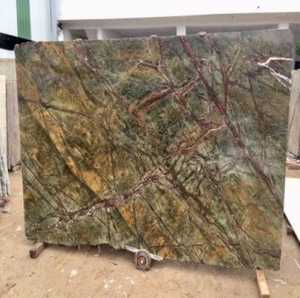 Dalles et carreaux de marbre vert forêt de haute qualité, polis, pour revêtements muraux et sols modernes de luxe, pierre écologique prête à l'emploi - Product Image 2
