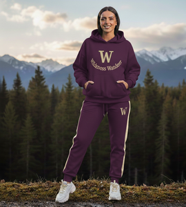 Ensemble 2 pièces vintage pour homme : sweat à capuche zippé délavé à l'acide avec ourlet brut et pantalon de jogging évasé, et survêtement personnalisé pour femme avec sweat à capuche zippé et impression sérigraphiée - Product Image 4