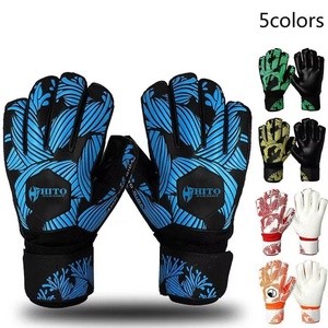 Premium Quality Custom Design Green and Black Neoprene with Injected Sillicon Soccer Goalkeeper <b>Gloves</b> 4mm German Latex Strap - Product Image 6