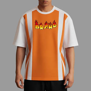 Nouveau T-shirt en jersey 100% coton 220 g/m² épais, écologique, respirant, séchage rapide, coupe ample, style Hip Hop, personnalisable à l'avant - Product Image 4