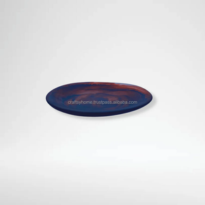 Best Selling <b>Resin</b> Round Shape <b>Resin</b> Tray Serving Platter Handmade Artisan Home Accessory <b>Resin</b> <b>Crafts</b> Unshape Sering Platters - Product Image 3